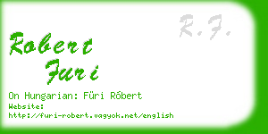 robert furi business card